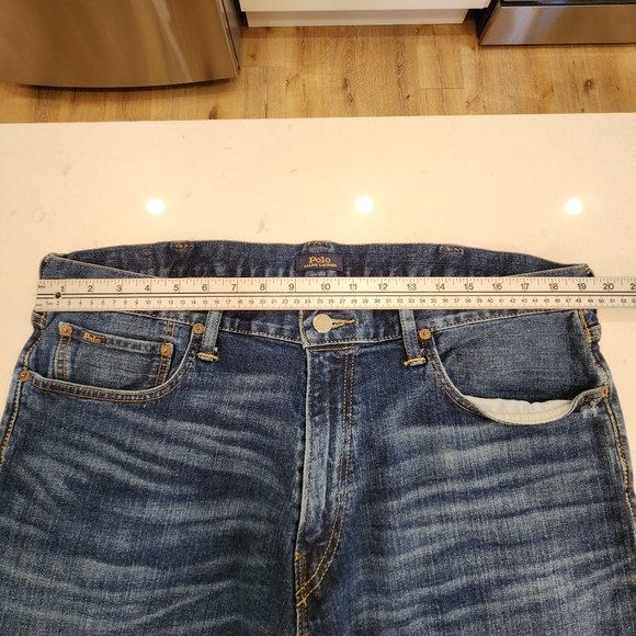 Polo Ralph Lauren Jeans Mens 38x30 Blue Hampton Relaxed Straight Stretch *Mexico - Picture 10 of 14